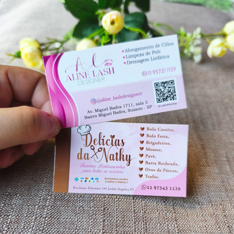 Cartão de Visita Frente Brilho