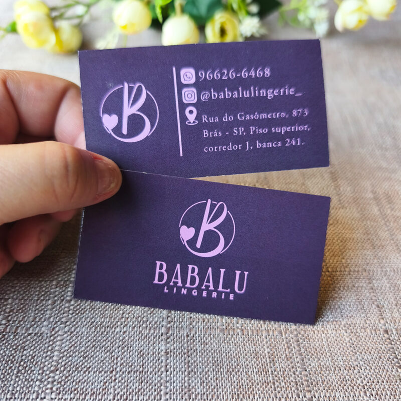 Cartão de Visita Frente e Verso Colorido Personalizado