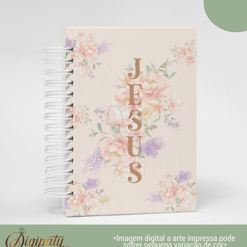 Caderno Pautado com Versículo – Anotações Inspiradoras