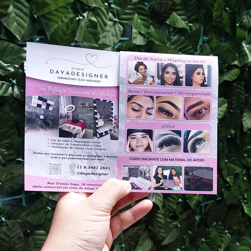 Folheto 10x14cm Personalizado | O Material de Divulgação Perfeito para seu Negócio
