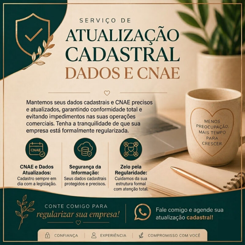 Alteração Cadastral MEI – Atualização de Dados e CNAE